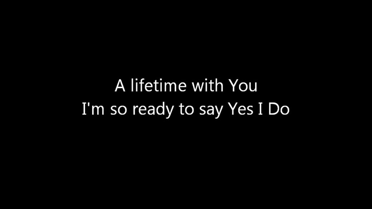 Jeanette Coron A Lifetime With You Yes I Do Lyrics YouTube