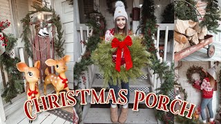 CHRISTMAS PORCH 🎄 Thrift Shopping, Haul + Wrapping gifts