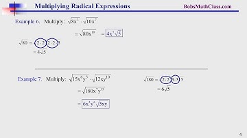 9.4 Multiplying Radical Expressions