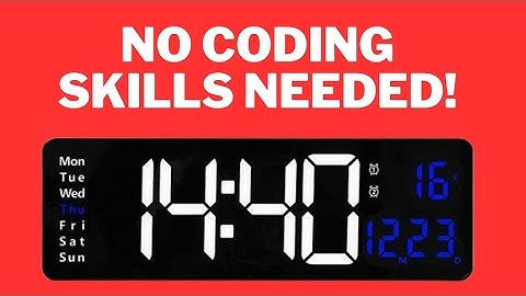 Create a Digital Clock in Python with ChatGPT - No Talking