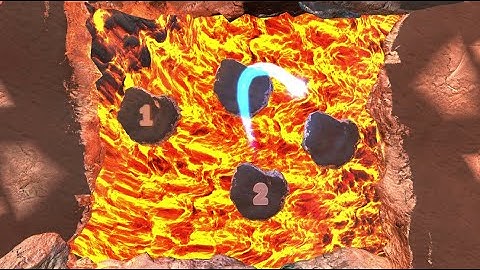 Interactive floor .  Lava