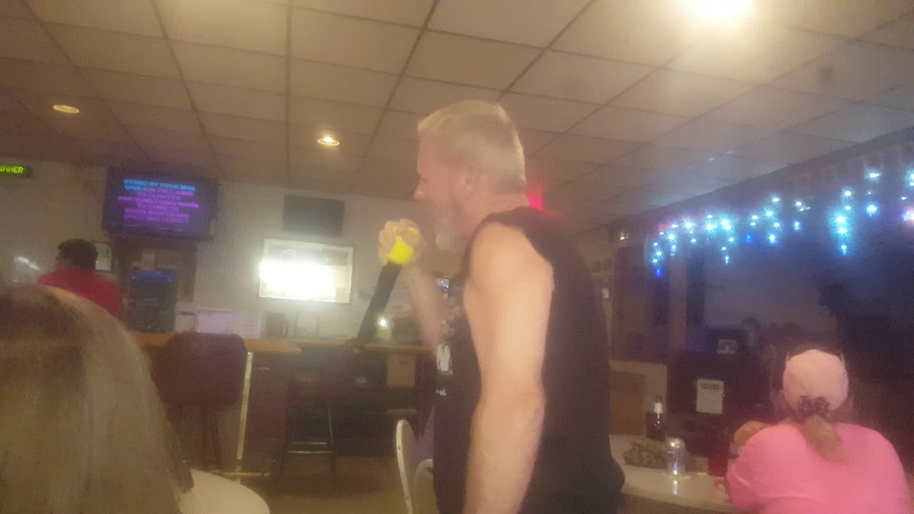 Hubie doing karaoke Stand By Your Man YouTube