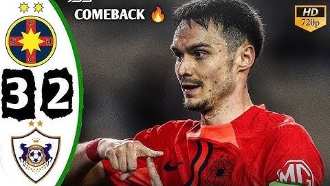 FCSB vs Qarabag | 3 - 2 | Full Game Highlights