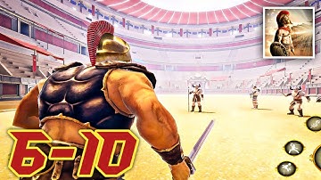 Sword Fighting Gladiator Games- Full Gameplay(LVL6-10)|Android Gameplay