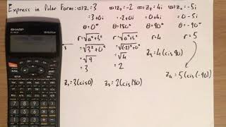 LCHL Complex Numbers - Sharp Rectangular to Polar - Purely Real or Imaginary