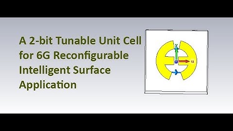 A 2-bit Tunable Unit Cell for 6G Reconfigurable Intelligent Surface Application