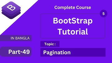 pagination in bootstrap 5 tutorial in bangla | how to create pagination | bootstrap full course