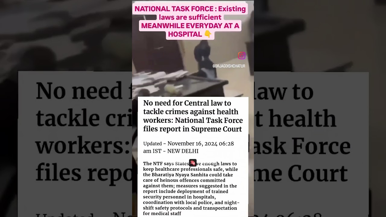 No central protection law for healthcare professionals #neetpg #medicaldegree