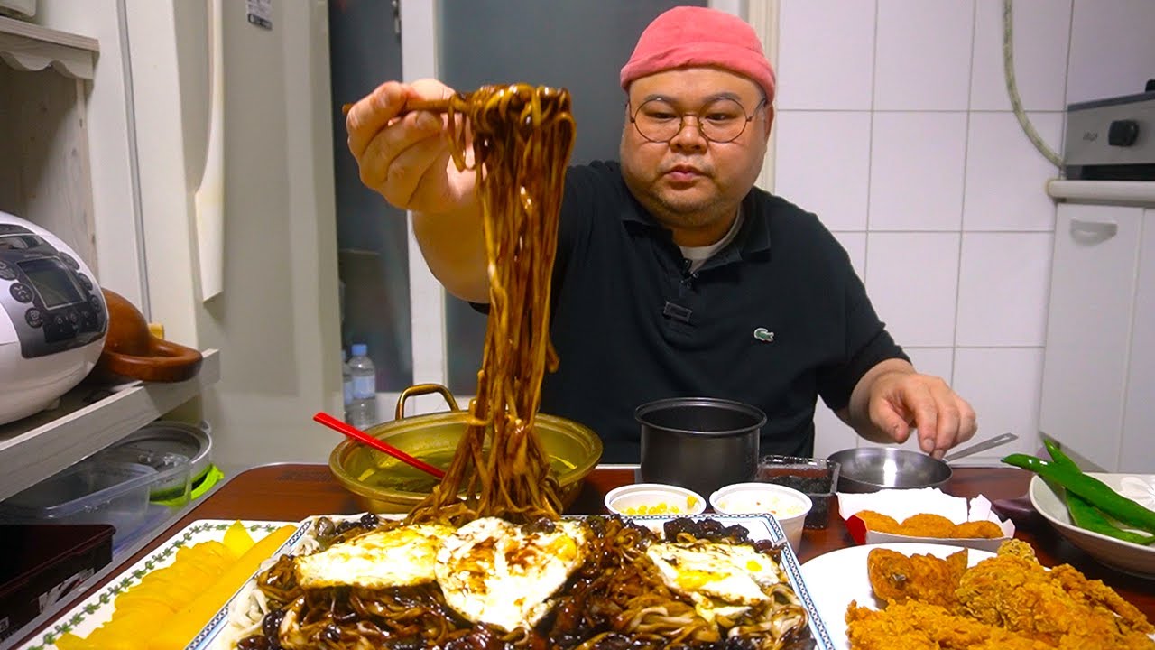 집에서 만든 짜장면은 맛있나?│만드는 시간만 2시간.. 짜장면 먹방 Mukbang Eatingshow [Hand made Black bean noodle]