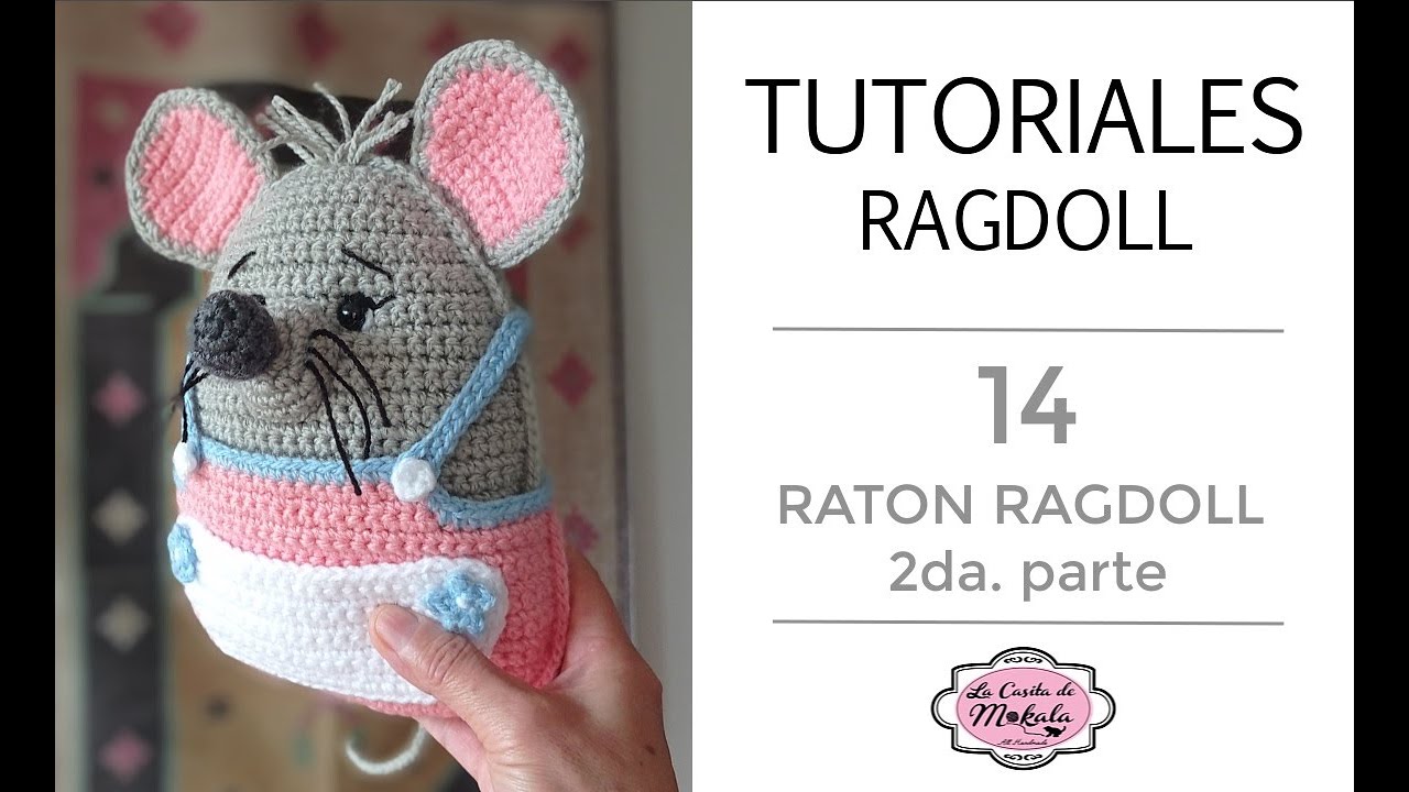 🍀 RATON RAGDOLL Amigurumi tipo Squishmallow | Amigurumi Ragdoll MOUSE Squishmallow Type | (2/2)
