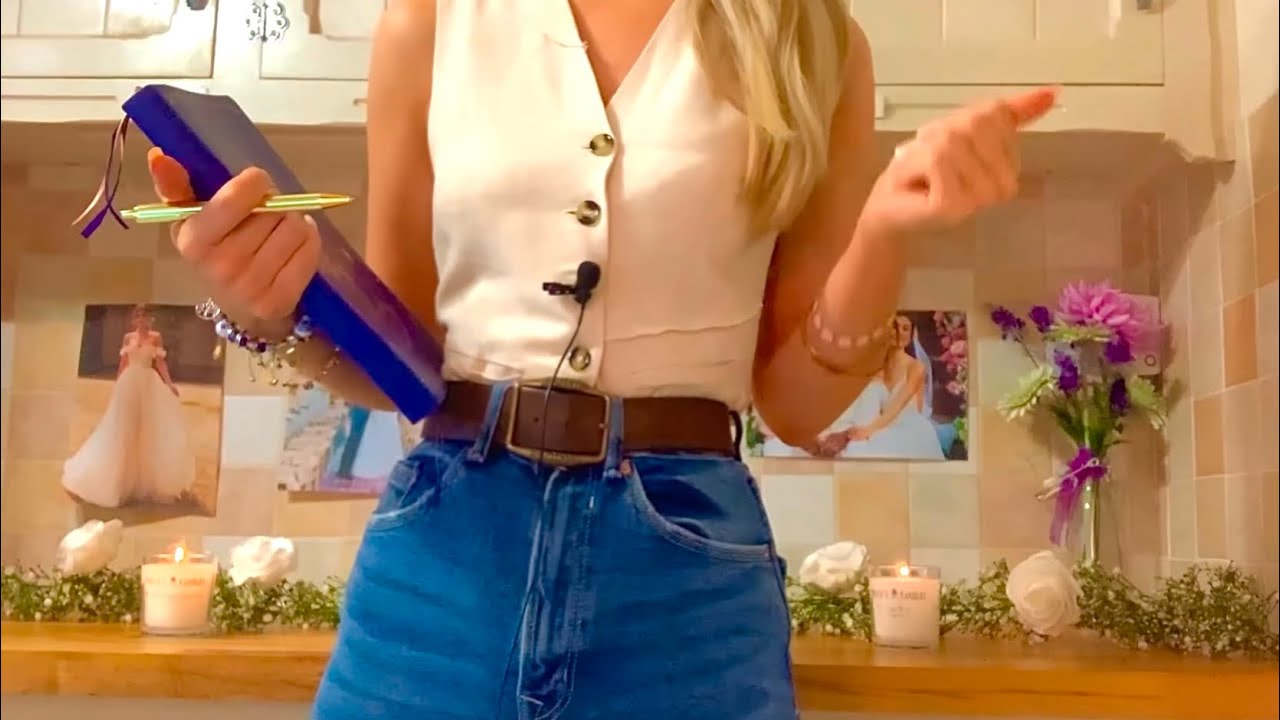 ASMR - Wedding planner (dress selecting, measuring, organizing!) Part 1