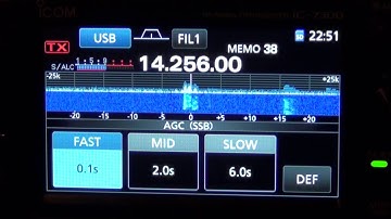 ICOM IC-7300 AGC time adjustments