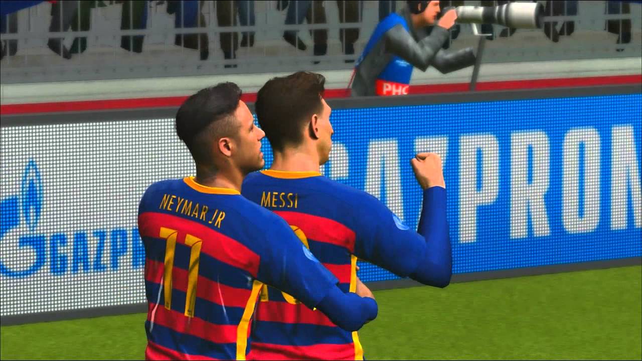 Pes 2016 - UEFA Champions League Arsenal vs Barcelona ...