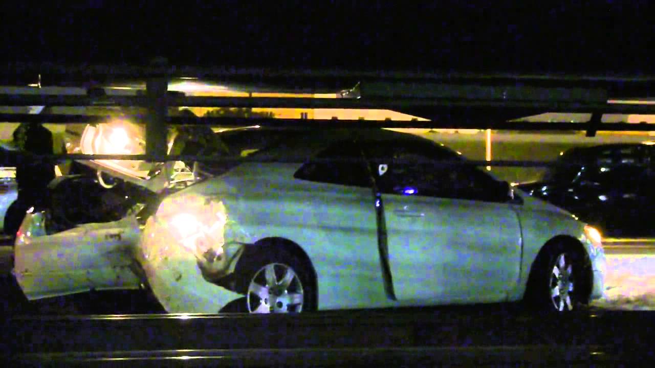 Car Stuck on Track Gets Hit by Train - YouTube