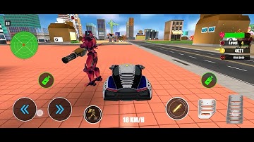 Multi Robot Transforming Games 2023: Blue Lion Tank Car Robot Part2 -#android #gameplay