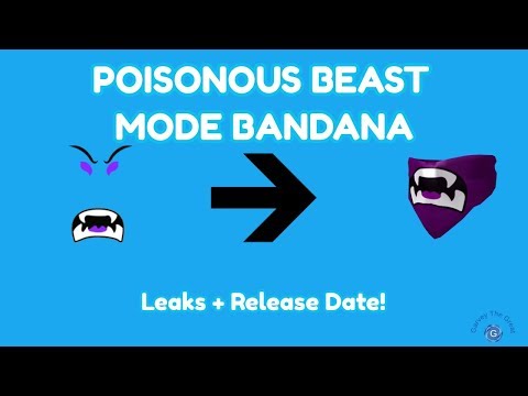 Leak Poisonous Beast Mode Bandana Release Date Youtube