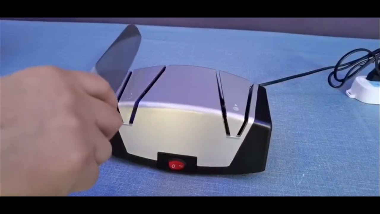 Ningbo Wantong WT28D 2 , 2stage electric knife sharpener YouTube