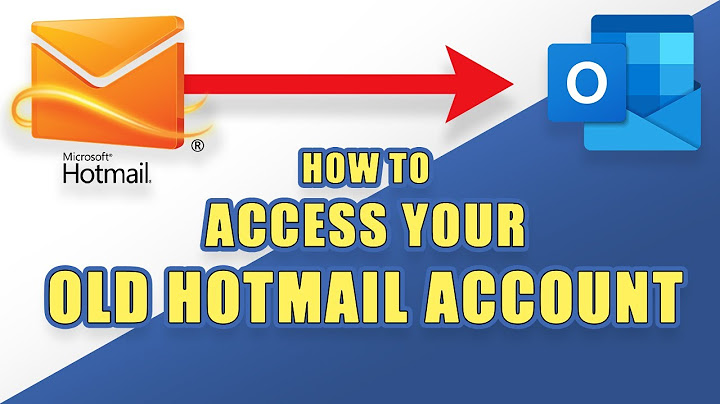 How to get back into my hotmail account