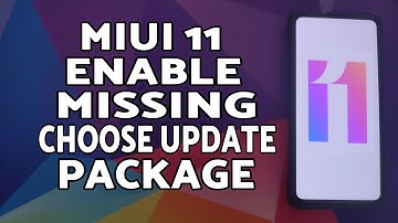 MIUI 11 | How to Enable Missing Choose Update Package | No Root