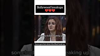 ALIA BHATT ON BOLLYWOOD BREAK UPS#aliabhatt#ranbirkapoor#shahrukh#karanjohar#shortsvideo#viralvideo