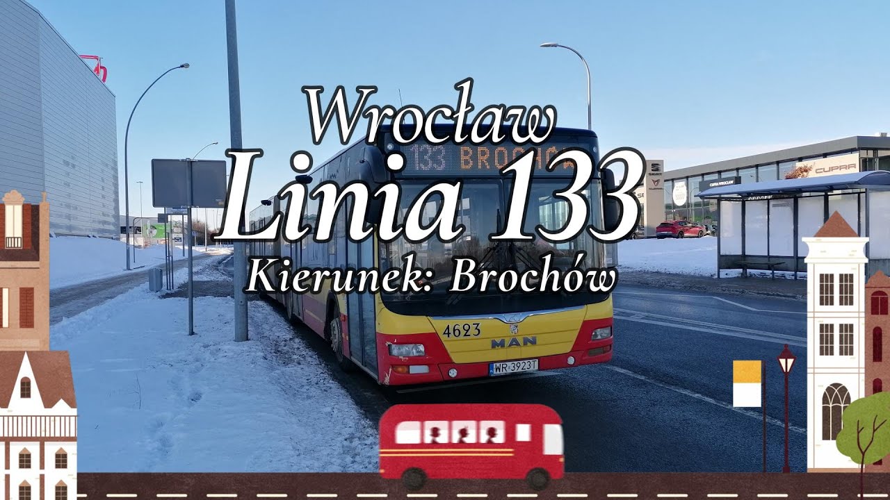 Wrocław, linia 133 w kierunku Brochowa [cabview]
