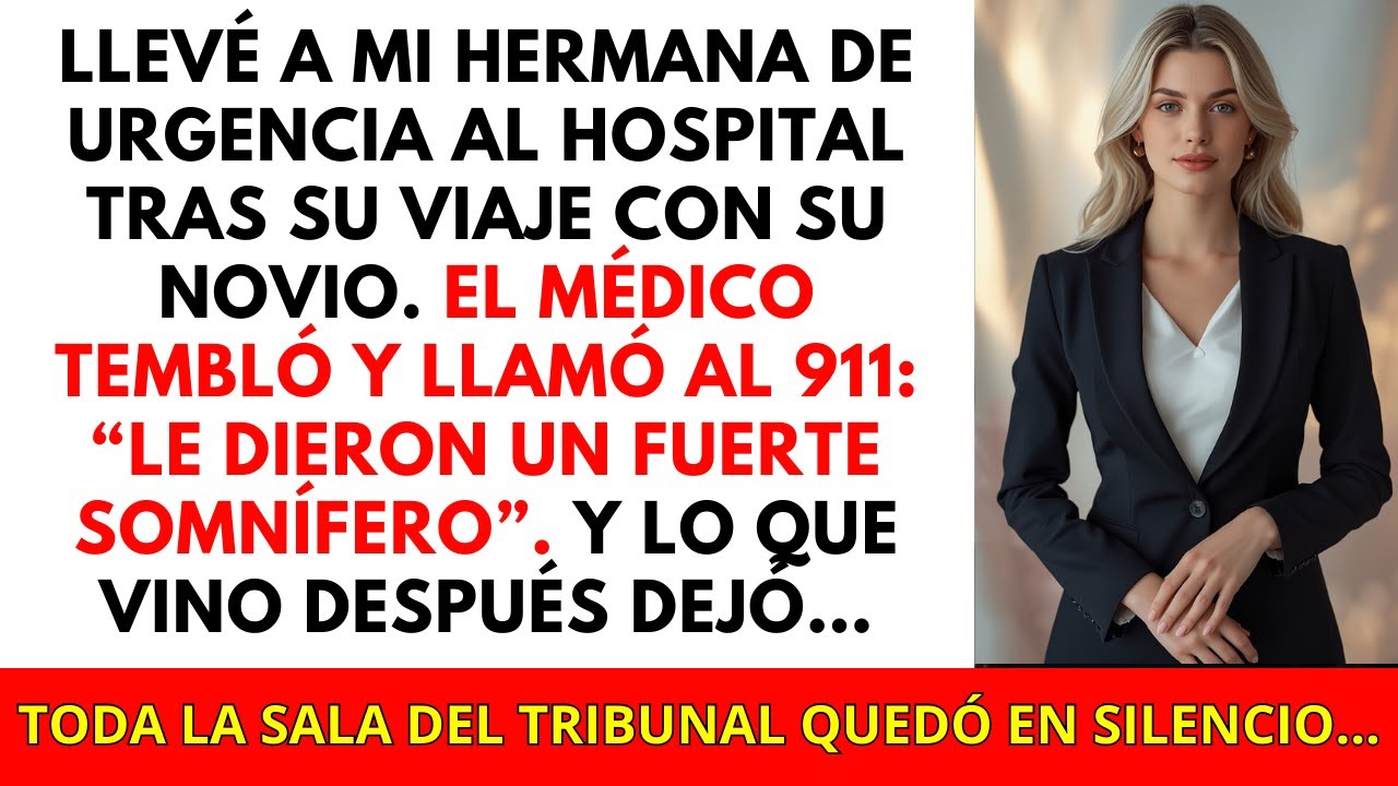 Llevé a mi hermana a urgencias tras un viaje con su novio… el médico llamó al 911