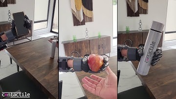 Prosthetic hand with 3D force sensors in fingertips