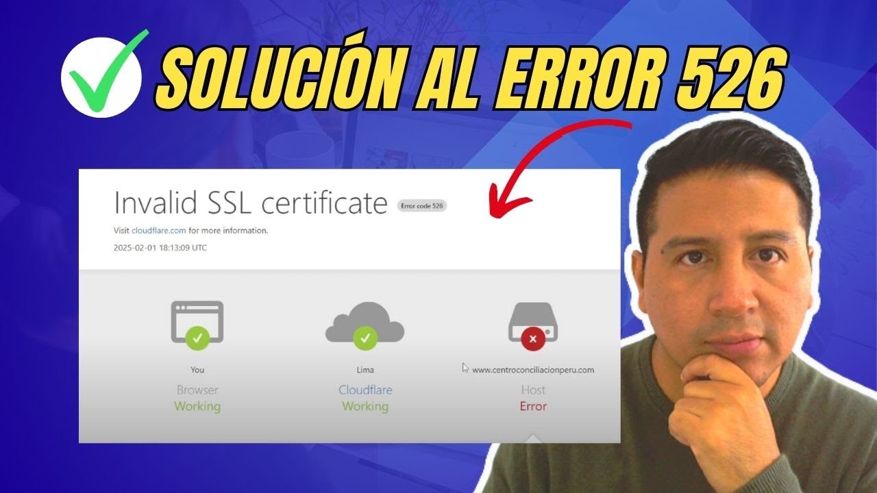 ✅ SOLUCIÓN a Error 526 Cloudflare || Migré mi dominio a Cloudflare y mi web dejo de funcionar