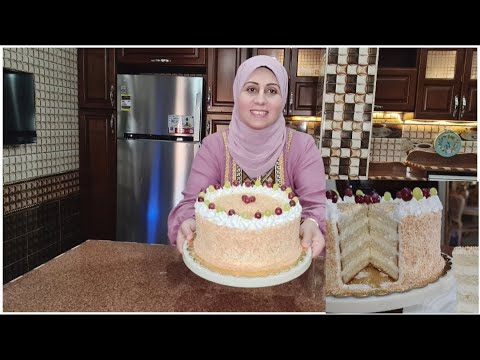 عملت اسهل تورتة اقتصادية بأقل التكاليف والامكانيات تورتة للمبتدئين 