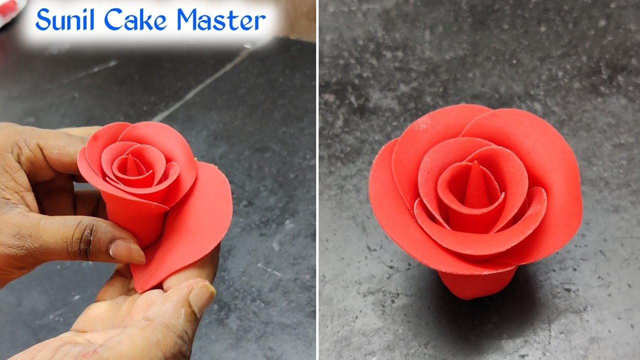 fondant flower Kaise Bante Hai Dekhe Is Video Mai YouTube