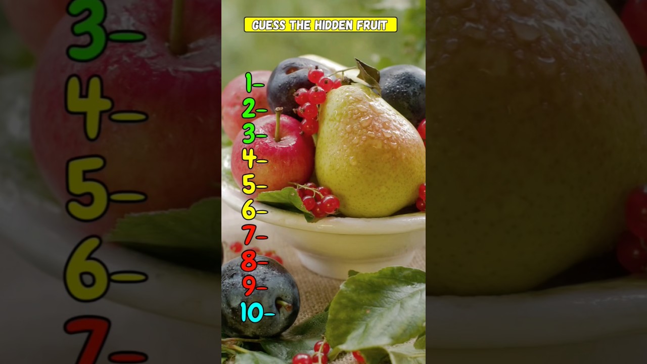 Guess The Hidden Fruit By illusion 🙀🦍 