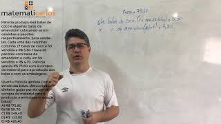 Números Decimais - Exercício 6 - Paebes Tri D4 - E8370 Matematicarlos