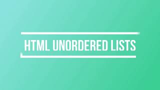 7. HTML Tutorial (Ordered Lists & Unordered Lists) - Ryuki Tuts