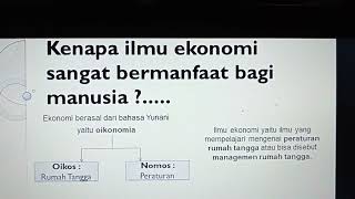 Manfaat mempelajari ilmu ekonomi