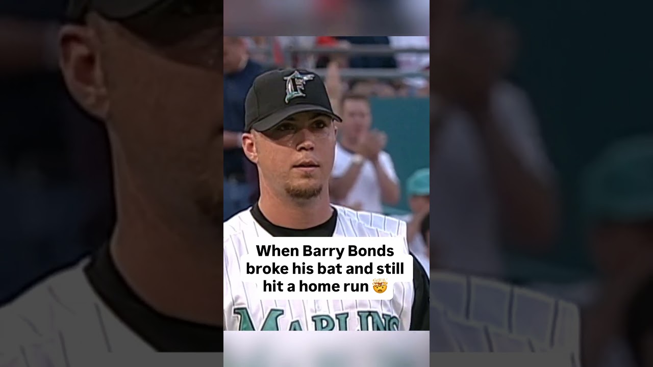 When Barry Bonds broke his bat and still hit a home run 🤯 #mlb #baseball