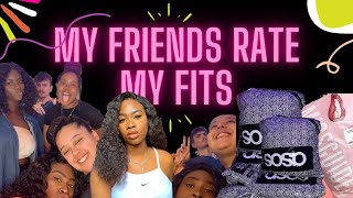 My Friends Rate My Fits | ASOS Haul | MISSGUIDED Haul | JICYMT