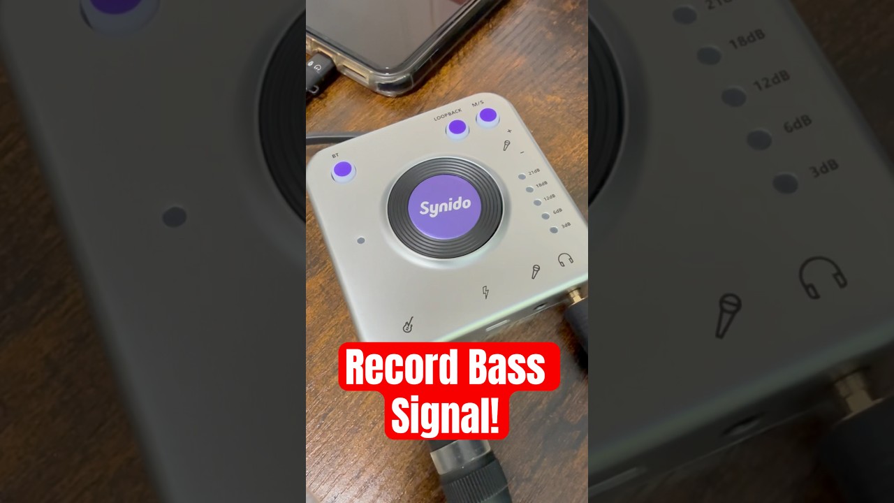 Watch Record bass to phone! Plug and play audio interface: @synidotech Live Dock A20 #bassgear #bass #DI on YouTube Watch Record bass to phone! Plug and play audio interface: @synidotech Live Dock A20 #bassgear #bass #DI on YouTube