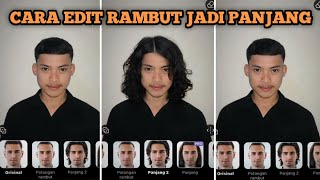 Cara edit foto rambut jadi panjang || Filter rambut pendek jadi panjang face app