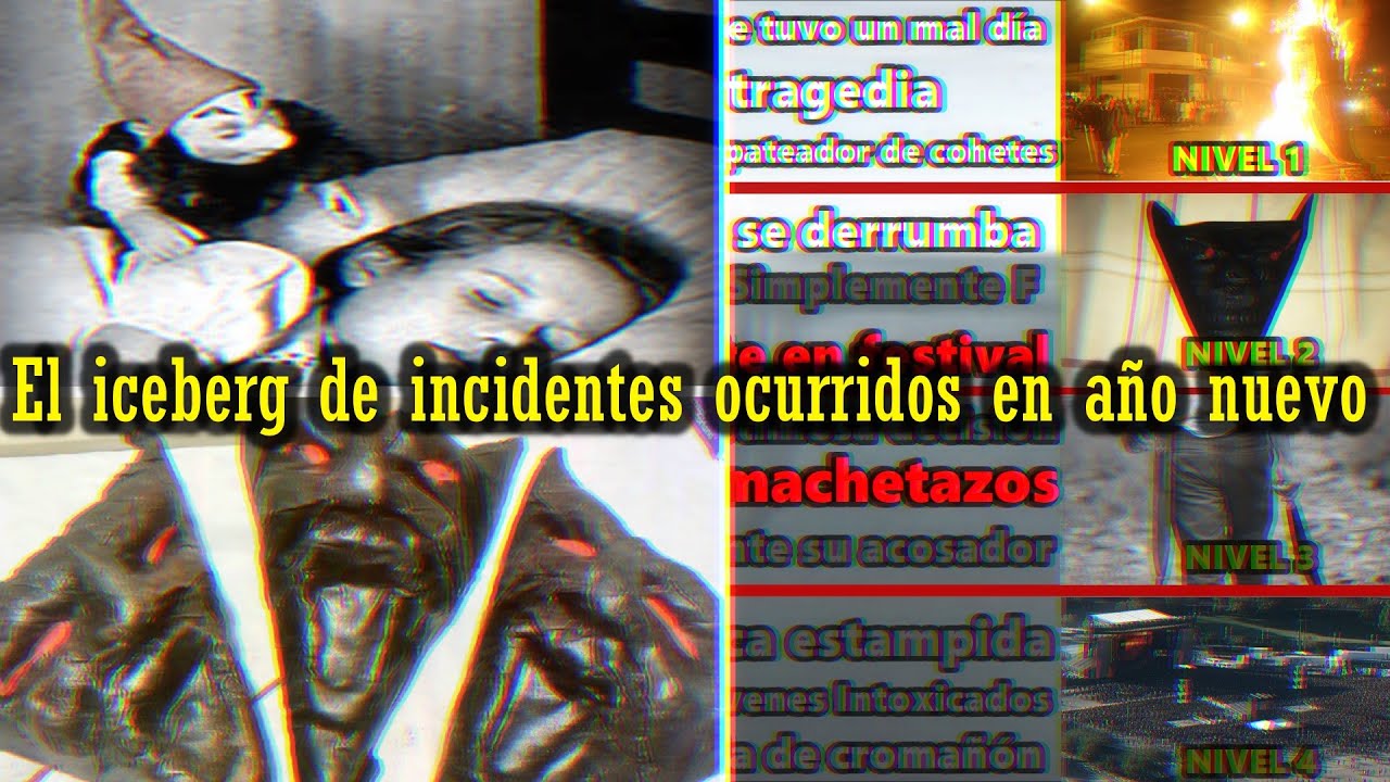 El iceberg de incidentes ocurridos en año Nuevo