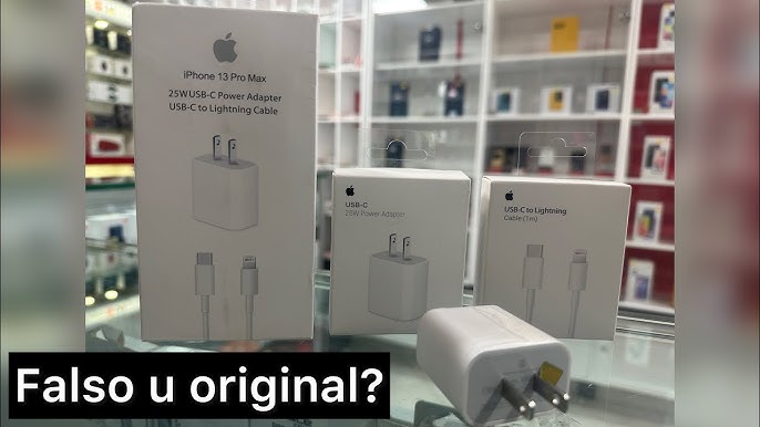 Diferencias entre cargador de iPhone Fake vs Original 