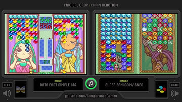 Magical Drop (Arcade vs Snes) Side by Side Comparison | VCDECIDE