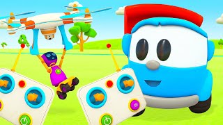 car cartoons for kids baby cartoons learning videos leo the truck full episodes cartoons