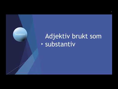 Video: Hva betyr et vanlig substantiv?