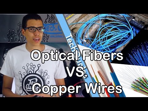 الفرق بين اسلاك النحاس و اسلاك الفايبر Optical Fibers VS Copper Wires