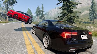 High Speed Traffic Car Crashes #1 - BeamNG Drive | Crash Snap