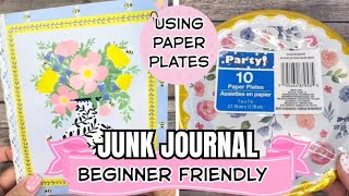 How to Use Paper Plates in Your Junk Journal | Beginner Friendly❣️
