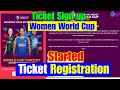 Odi World Cup 2025.Tickets Registration Started.How to Register for world cup Ticket?Sign up Process
