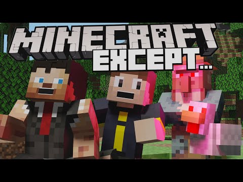 Minecraft, Except - Passive Mobs Explode!