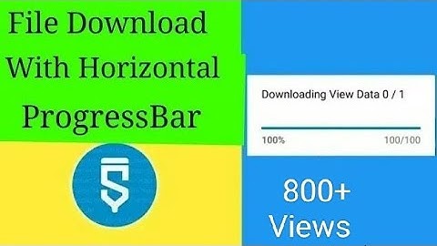 File download with Horizontal Progress in sketchware