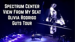 Charlotte Spectrum Center View from Seats - Concert View - Olivia Rodrigo Guts Tour